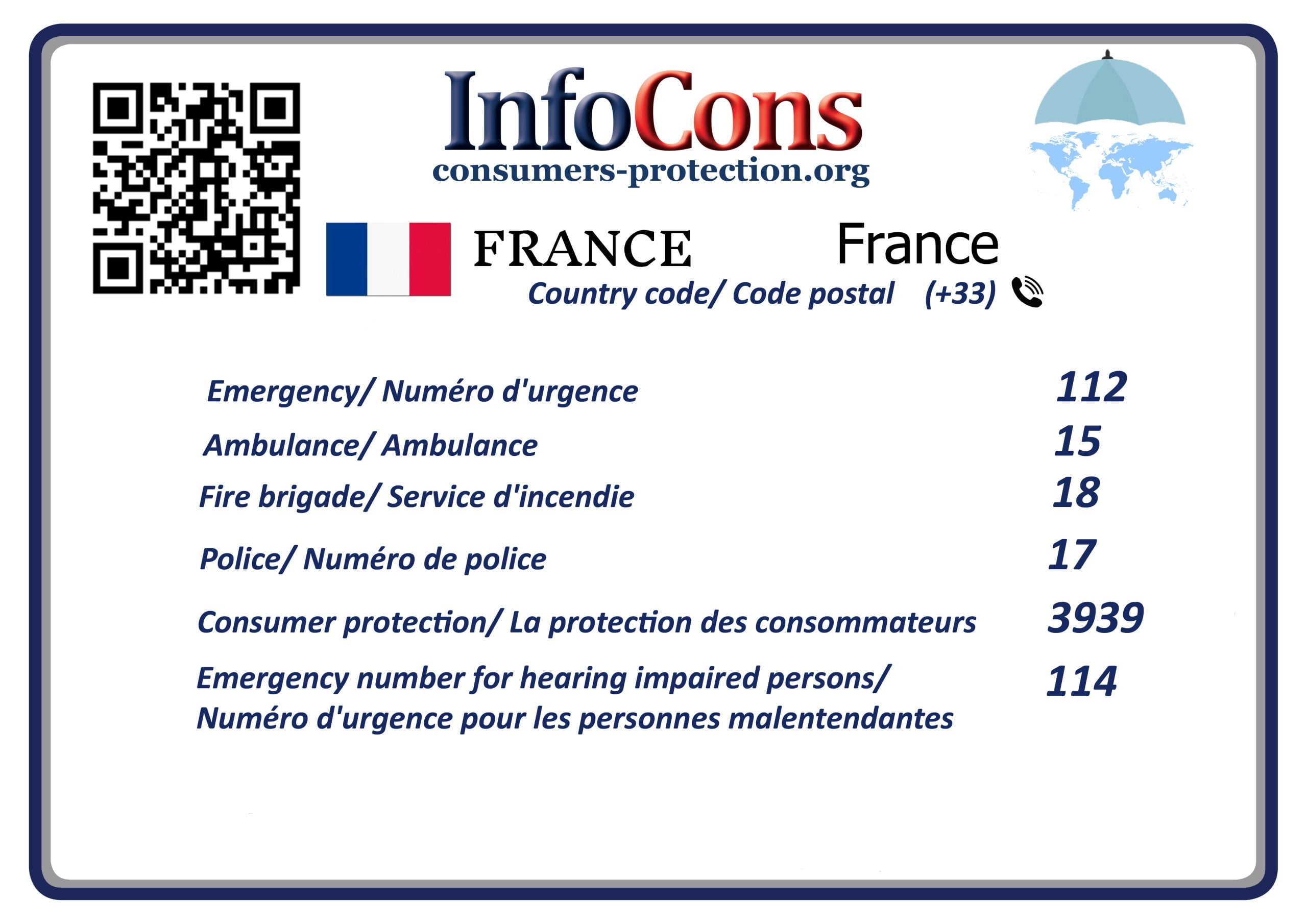 Protection des consommateurs France Consumers Protection France