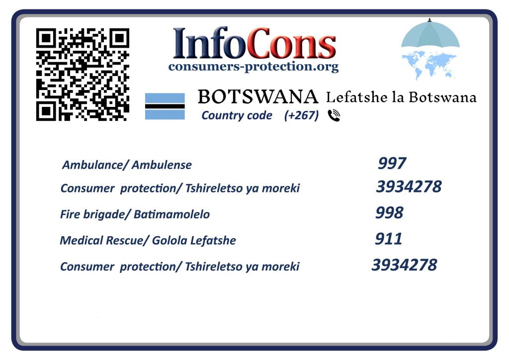 Botswana Verbruikersbeskerming - Consumer Protection Botswana