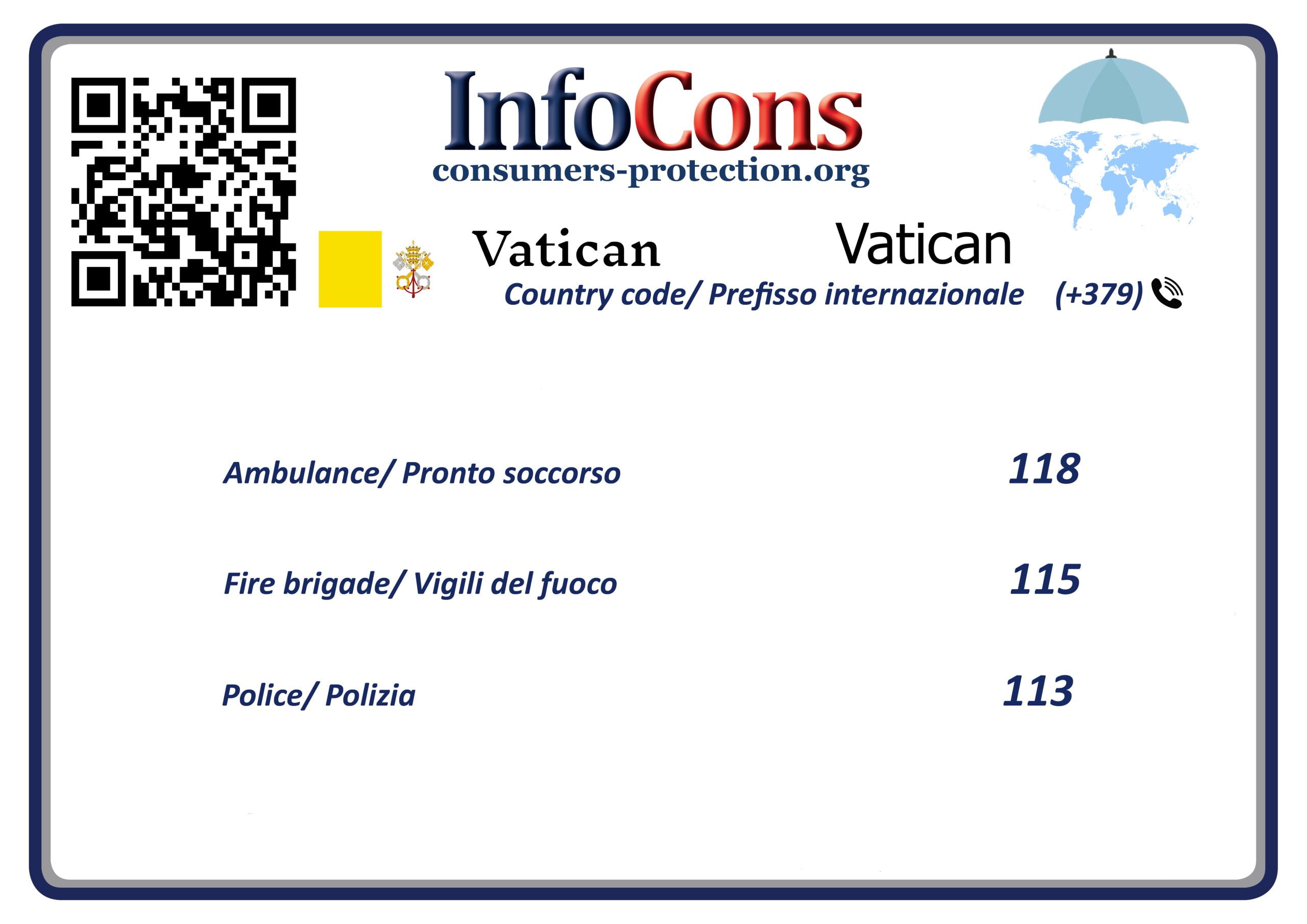 Tutela dei consumatori Vaticano Consumers Protection Vatican